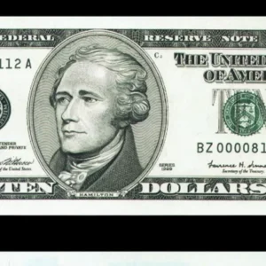 Fake 10 Dollar Bill
