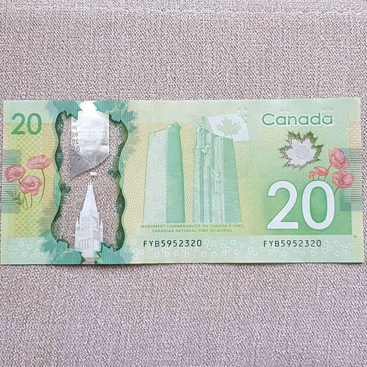 Fake Canadian $20 Bill - Image 2