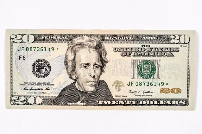 Counterfeit Money 20 Dollar Bill
